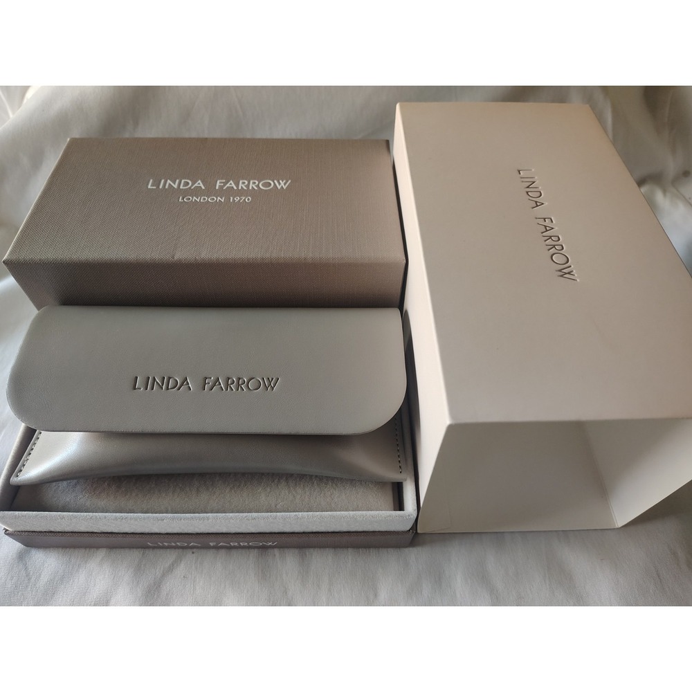 Linda Farrow Sunglasses Presentation Box & Case Set – EMPTY Authentic Packaging